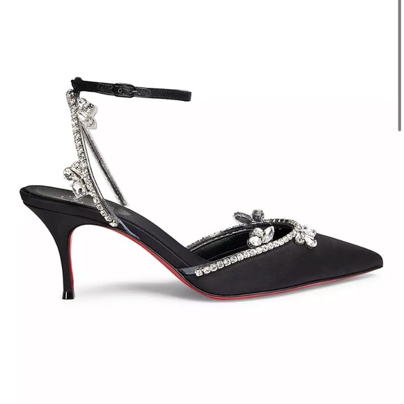 Christian Louboutin Marykate Queen 70MM Crystal-Embellished Pumps - Picture 3 of 13